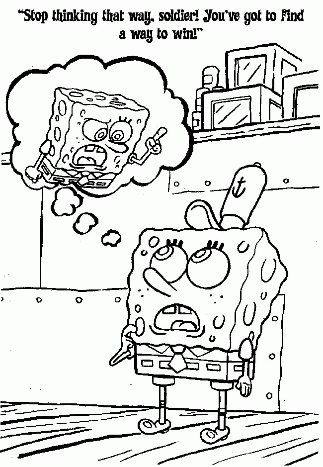 Sponge Bob kolorowanki